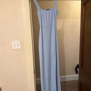 PrettyLittleThing Light Blue Sleeveless Maxi Dress